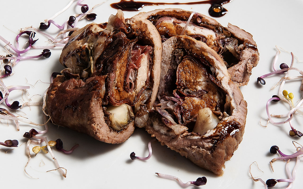 Girello di maiale al radicchio - Acetaia Marchi
