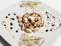 gnocchi with creamy Parmesan cheese and traditional balsamic vinegar from Modena - PDO - Acetaia-Marchi