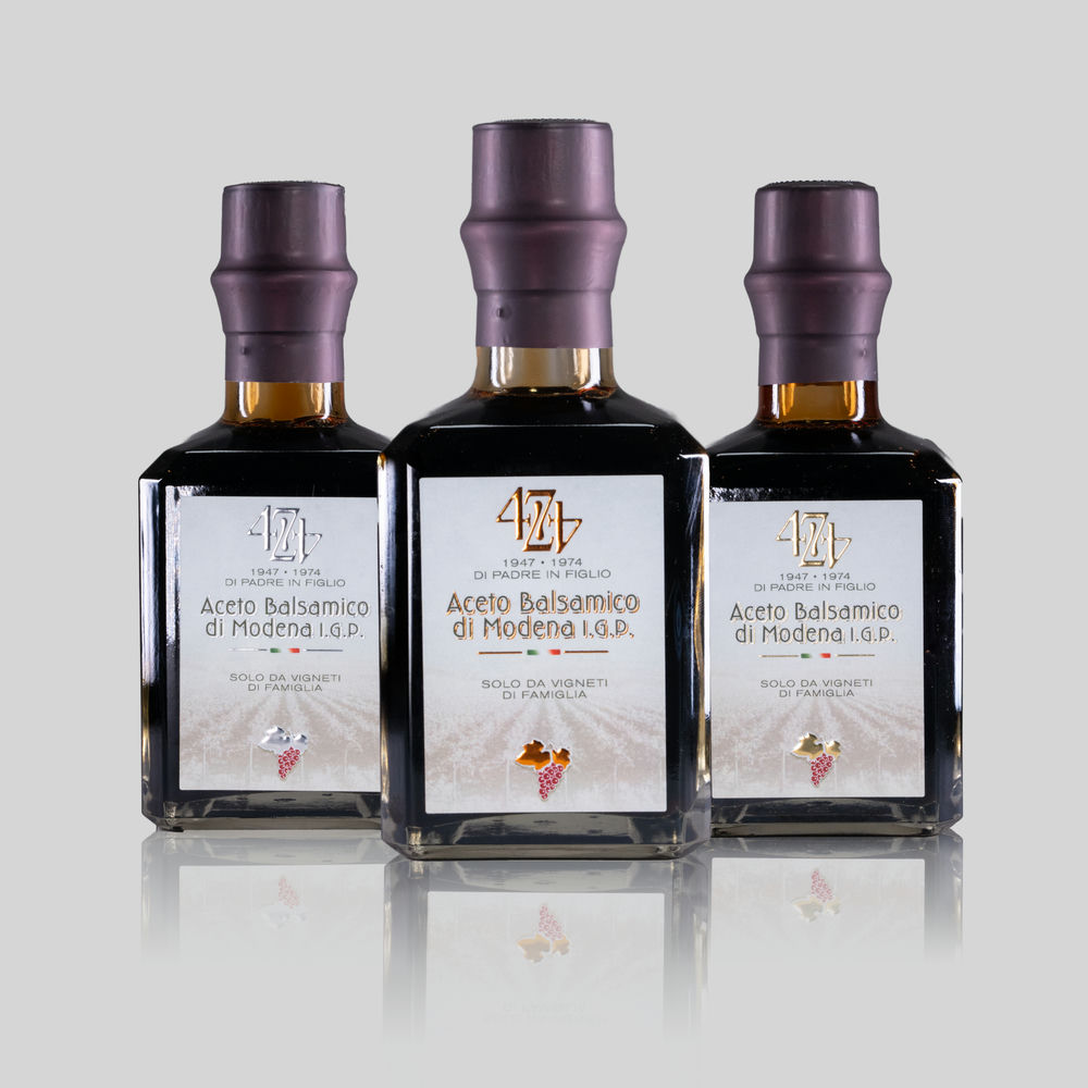 linea 4774 vigneti di famiglia - acetaia marchi - aceto balsamico di modena IGP