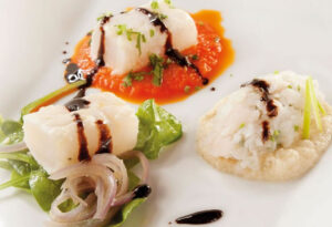 Norwegian-style codfish with balsamic vinegar