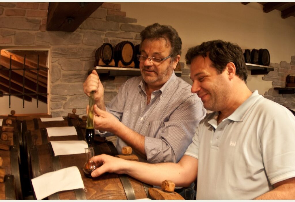terza e quarta generazione della famiglia Marchi - assaggio aceto balsamico di modena